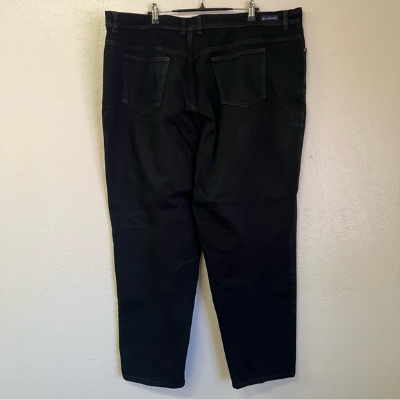 Gloria Vanderbilt Black Tapered Leg Stretch Jeans Sz 24W EUC - Picture 2 of 7